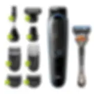 Braun All-in-one trimmer MGK5280 9-in-1 trimmer 7 attachments and Gillette Fusion5 ProGlide razor