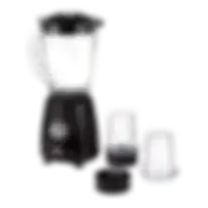 Black+Decker Electric Glass Blender With 2 Grinding Mil 400W BX440G-B5 Black