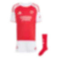 Adidas Arsenal 25/26 Home Mini Kit Kids Better Scarlet / White Size 3-4 Y