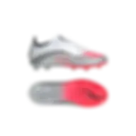 Adidas F50 Messi Elite Firm Ground Boots Kids Cloud White / Lucid Red / Silver Metallic Size 28