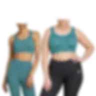 Adidas Women Tlrd Impact Training High Support Bra Preloved Teal Jx8844 Size Xs A-b