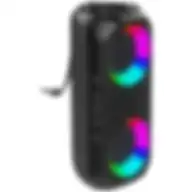 Afra Bluetooth Speaker, 24 Watts, Black, Plastic Body, Ultra Bass, Rgb Light, Ipx4 Waterproof, 3.7v/2000mah Rechargeable Battery, Af-0024bsbk