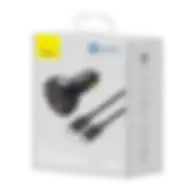 Baseus Qualcomm Quick Charge 5 Technology Multi-port Fast Charge Car Charger Black An06731