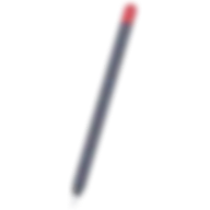 Baykron Pt65-2 Duotone Silicone Case For Apple Pencil 2nd Gen, Navy, PT65-2-NVY