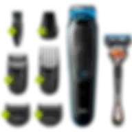 Braun 7 In 1 Hair Clipper, Beard And Face Trimmer, BlackBlue, MGK5245