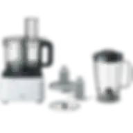 Braun Pureease Food Processor With 1.2 Liter Mixer And 2.1 Liter Bowl White FP3131WH