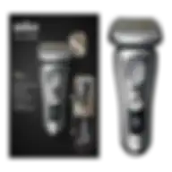 Braun Series 9 Shaver 4+1 Pro Head - Electric With Mobile Charging Powercase, Silver 9477Cc