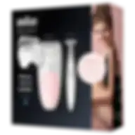 Braun Silk-Épil 5 Ses 5820 Epilator With 4 Extra Head And Bikini Styler White-Pink