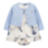 Carter's Girls Dress Floral Dress Set Blue Size New Born