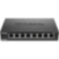 D-link Ethernet Switch, 8 Port Gigabit Unmanaged Metal Fanless Desktop Or Wall Mount Design Dgs-108