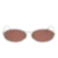 Fendi First Crystal Rimless Oval Women's Fe4075us Sunglasses