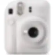 Fujifilm Instax Mini 12 Instant Film Camera, Auto Exposure With Built-in Selfie Lens, Clay White