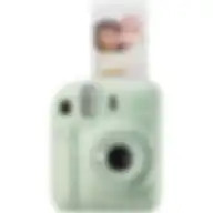 Fujifilm Instax Mini 12 Instant Film Camera, Auto Exposure With Built-in Selfie Lens, Mint Green