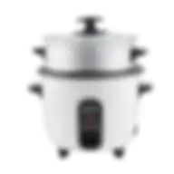 Geepas Automatic Rice Cooker 3 In 1 Functions Non-Stick Inner Pot Automatic Shut Off With Overheat Protection White, GRC4324