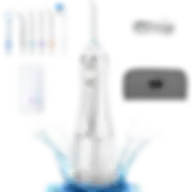 H2ofloss Water Flosser For Teeth Cordless Ipx7 Waterproof Dental Oral Irrigator Tooth Cleaner With 5 Modes, 300ml Water Tank Home Travel Use