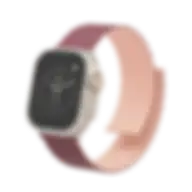 Levelo Cosmo Silicone Watch Strap Compatible With Apple Watch Ultra Series 8 Pink, Burgundy