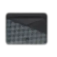 Levelo Tuxedo Leather Wallet With Metal Signature Logo Black Lvwglbk