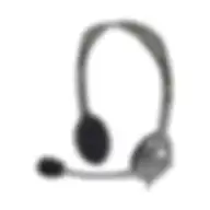 Logitech H110 Head-mounted Stereo Headset With Adjustable Noise Reduction Microphone Grey