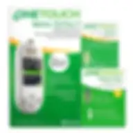 OneTouch Verio Reflect Blood Glucose Monitoring System + Onetouch Verio Test Strips 50's + Onetouch Delica Plus Lancets 100's Offer Pack