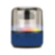 Promate Tooth Speaker, Premium 10w True Wireless Portable Led Speaker With 360-degree Hd Sound Glitz-l Blue