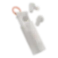 Skullcandy Dime Evo True Wireless In-ear Earbuds, Bone/orange Glow, S2dtw-s951