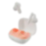 Skullcandy Smokin Buds True Wireless In-ear Earbuds, Bone/orange Glow, S2taw-s951