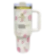 Stanley X Loveshackfancy Quencher H2.0 – 40 Oz Floral Glam Tumbler With Straw White