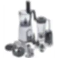 Black+Decker 5-In-1 Electric Food Processor 1000W FX1075-B5 Black/White/Clear