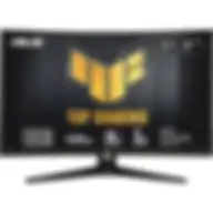 Asus Tuf Gaming 32" 1080p Curved Monitor Vg328h1b Full Hd, 165hz Supports 144hz