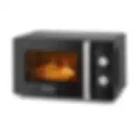 Black+Decker Microwave Oven 20 Liters With Defrost Function MZ2010P-B5 Black/Silver