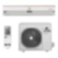 Evvoli 2.5 Ton Split Air Conditioner, 30000Btu, Rotary, Cool Only, White