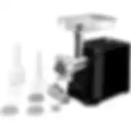 Sharp 2200W 3 Disc Meat Mincer/Grinder/Sausage/Kebab Maker Eg Pl41 K3, Japan Blade With Reverse Function, Black Silver