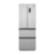 Hoover 438 Litre French Door Refrigerator, Inverter Inox Color_Hfd-M438-S