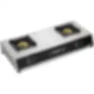 Krome Gas Burner Stainless Steel, 2 Burner - Kr-Gsc2041