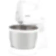 Sharp 250 Watts Turbo + 5 Speed Selection Detachable Free Stand Mixer For Quick Cake Mixing With Egg Beater, Dough Hook & Stainless Steel Bowl Em-Sp21-W3, White