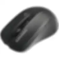 Promate Wireless Mouse, Comfortable Ambidextrous 2.4ghz Cordless Ergonomic Mice, Contour Black