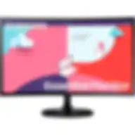 Samsung Ls24c360eauxxu 24" Curved Full Hd 1080p Monitor, 1920x1080, Hdmi, Vga