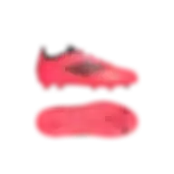 Adidas F50 Pro Firm Ground Boots Kids Turbo / Aurora Black / Platinum Metallic Size 28