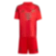 Adidas Fc Bayern 24/25 Home Mini Kit Red Size 18-24 M